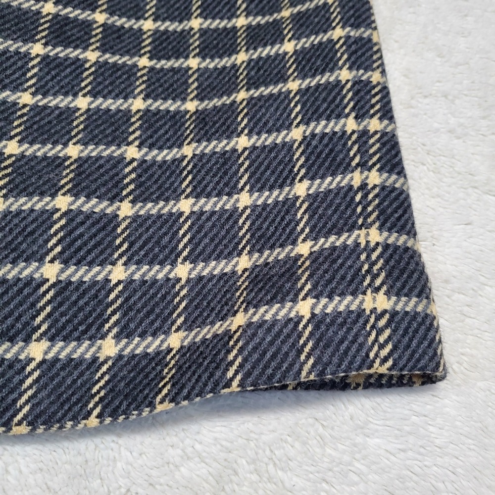 Jones New York Gray Cream Plaid Wool Skirt 10 Academia Classic Office Old Money - Picture 2 of 8